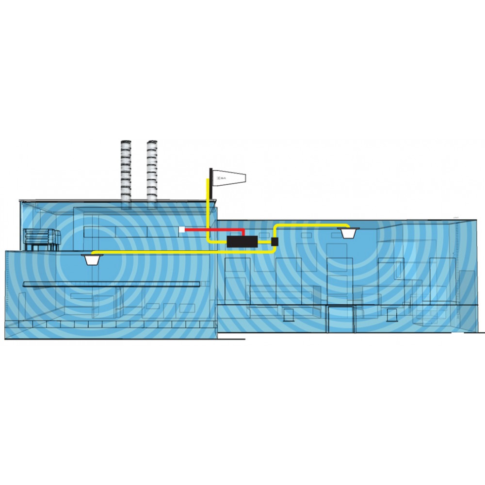 Building highlighting antenna