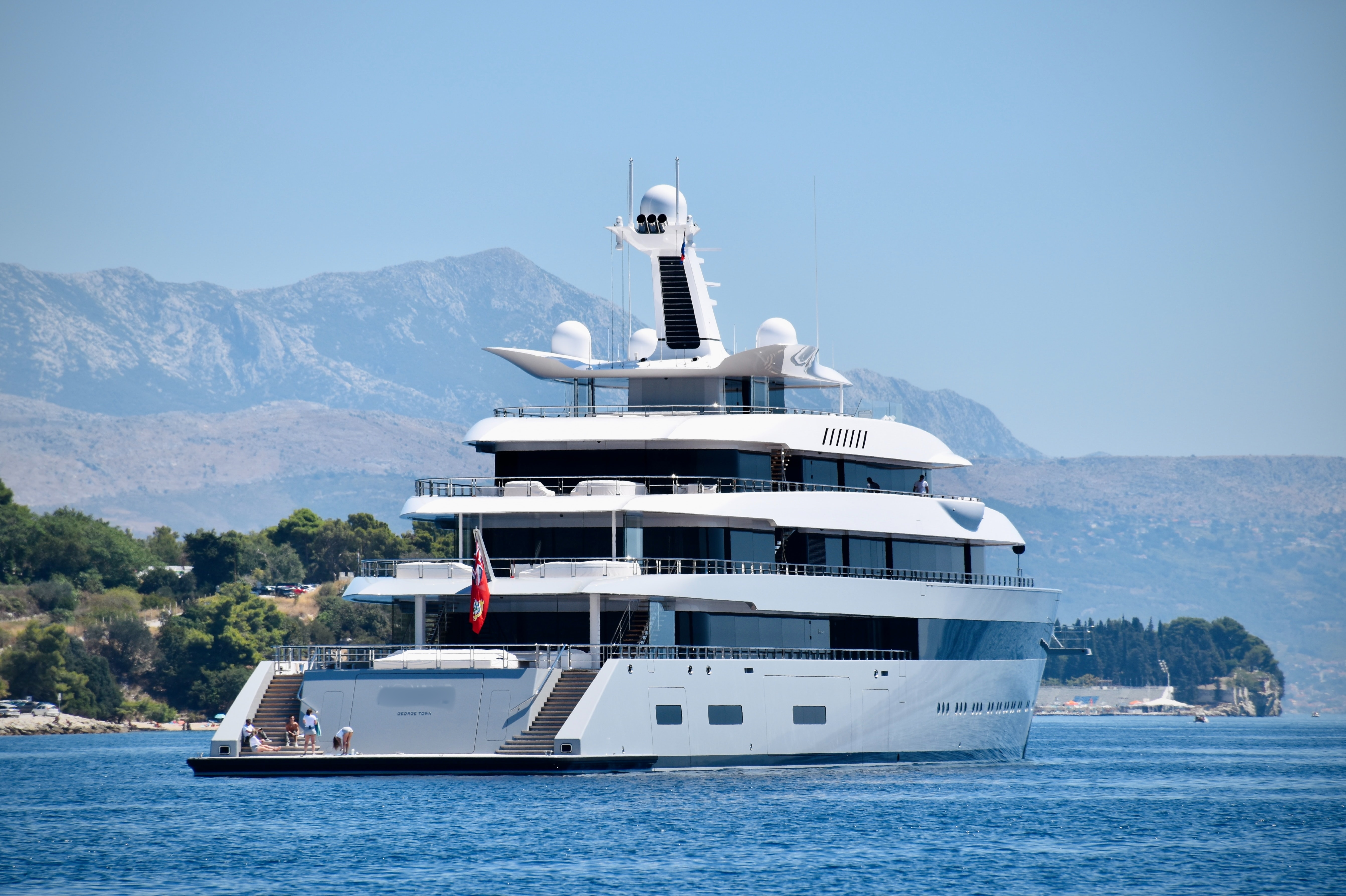 Yacht at sea